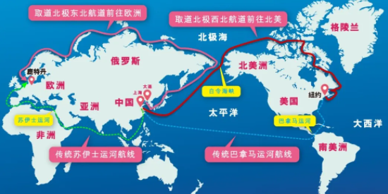 避开红海，中国集装箱海运船启发北极新航路